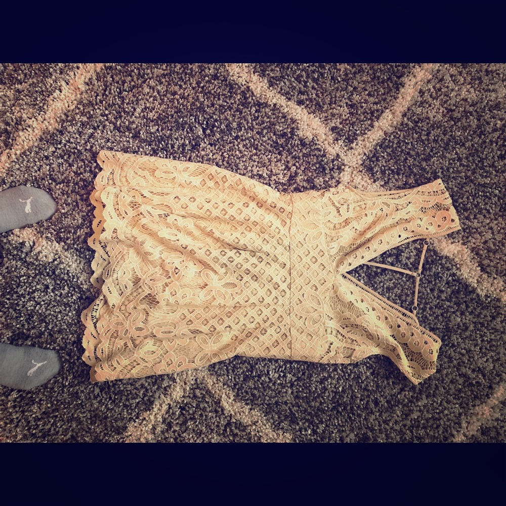 Free People white lace dress